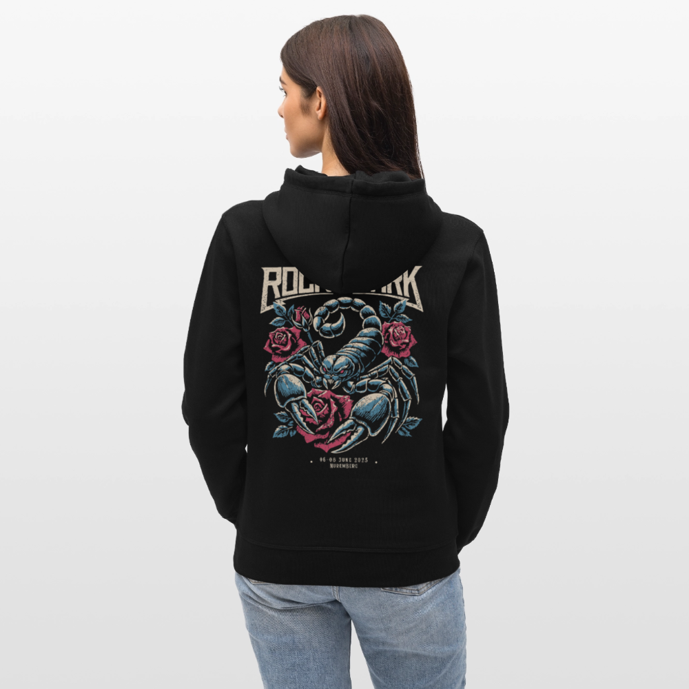 Scorpion N Roses Unisex Hoodie - Schwarz