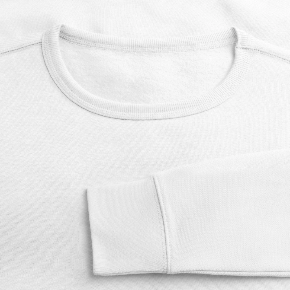 Essential Unisex Organic Sweatshirt - schwarzer Stick - Weiß