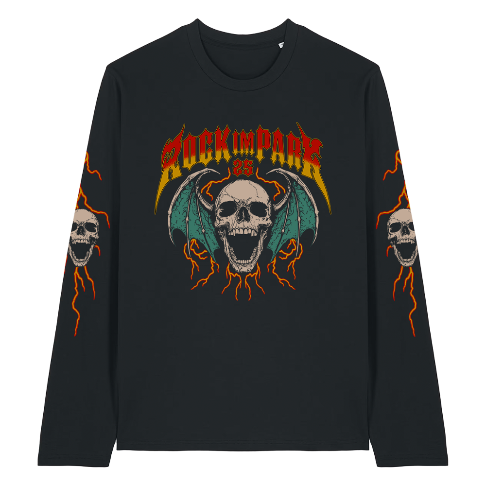 RIP25 Dragon Skull - Unisex Longsleeve - Schwarz