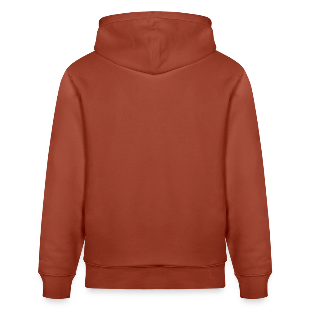 Essential Unisex Organic Hoodie - schwarzer Stick - Terrakotta