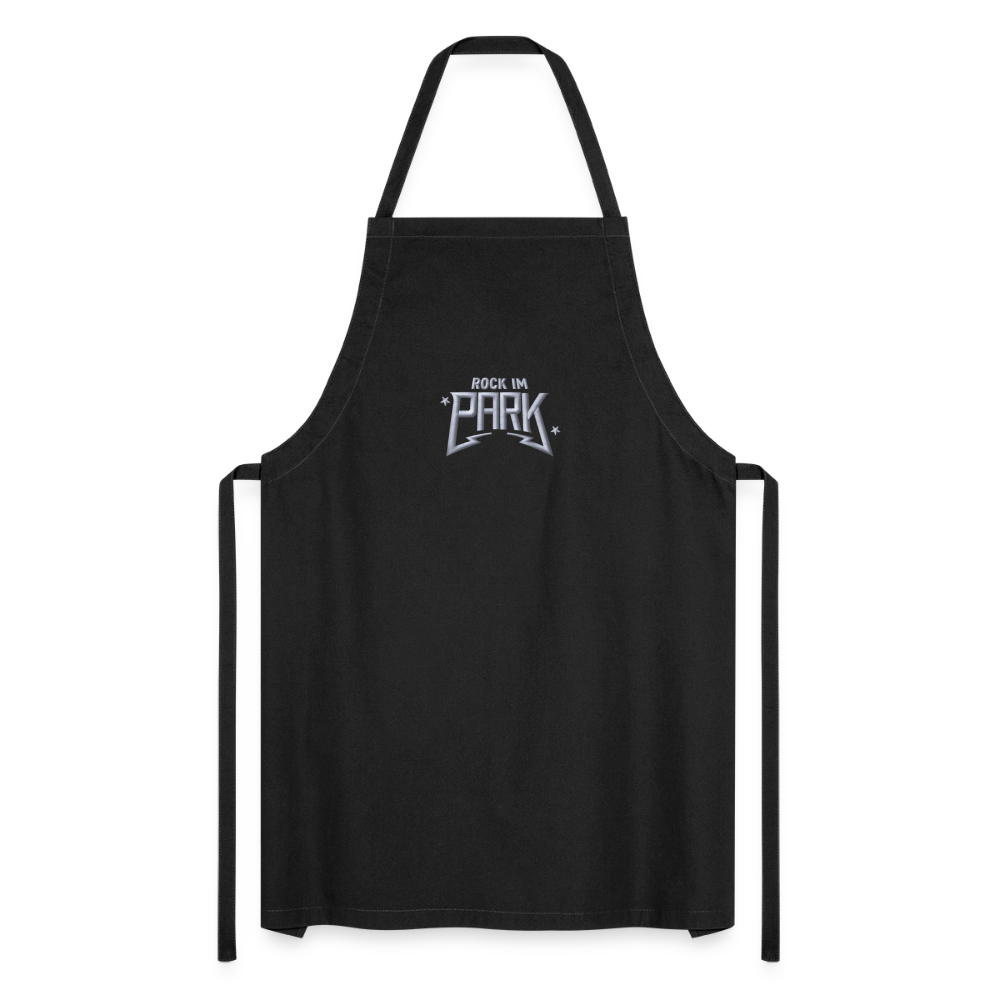 Rock Chef - Schürze mit weißem Stick - Schwarz