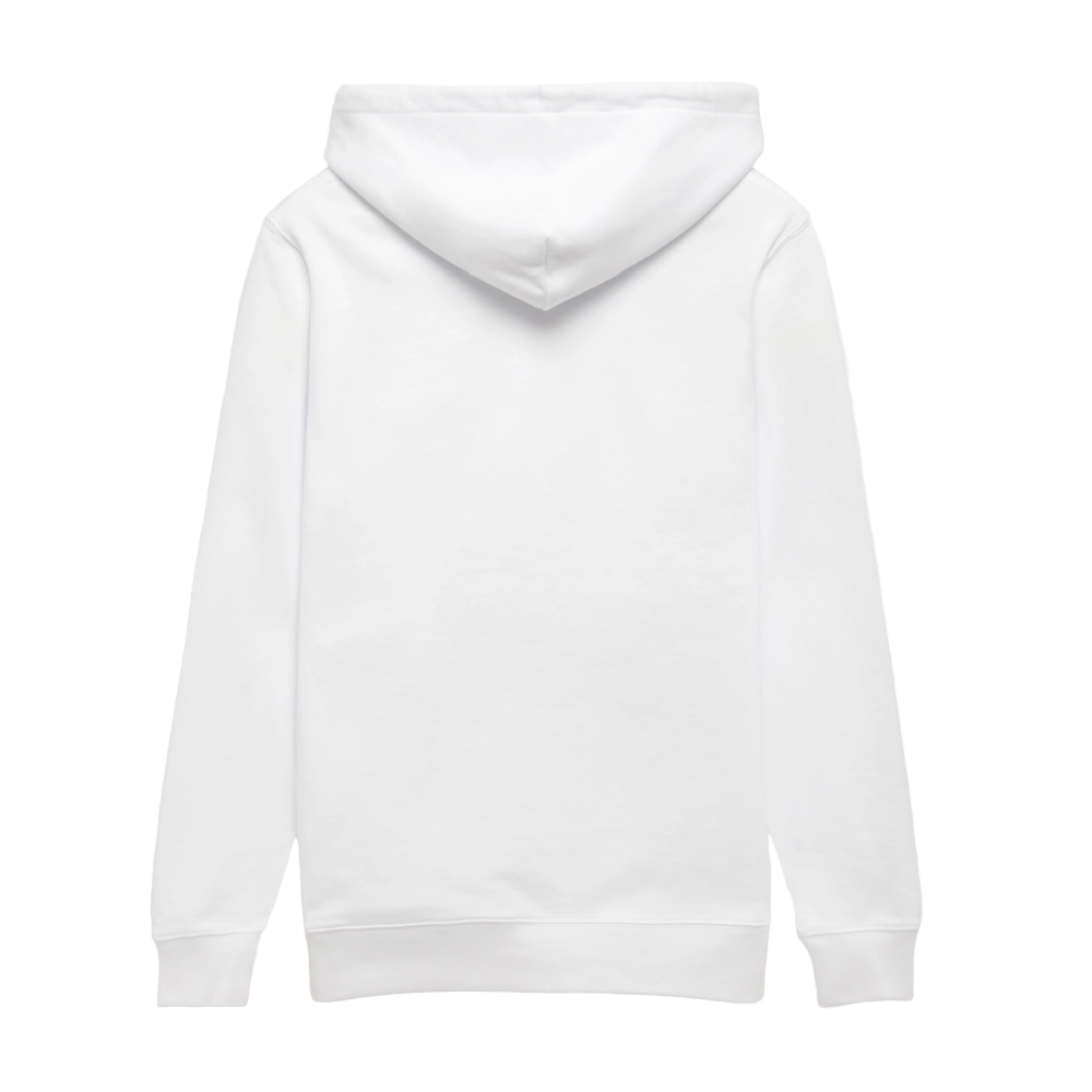 Essential Unisex Organic Hoodie - schwarzer Stick - Weiß