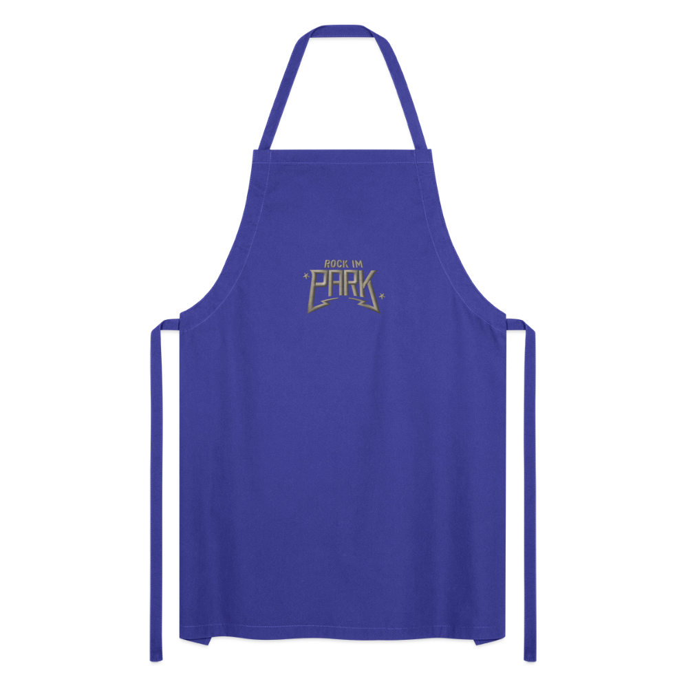 Rock Chef - Schürze mit beigem Stick - Royalblau