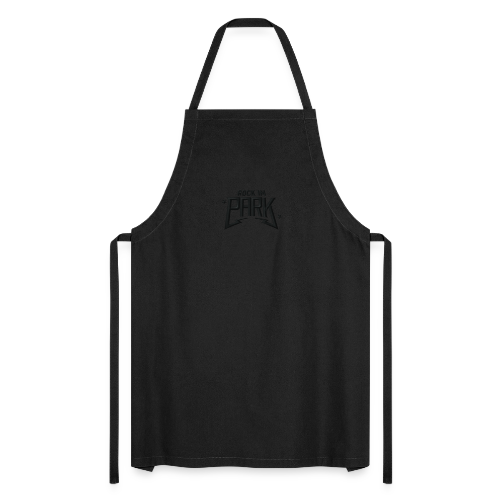 Rock Chef - Schürze mit schwarzem Stick - Schwarz