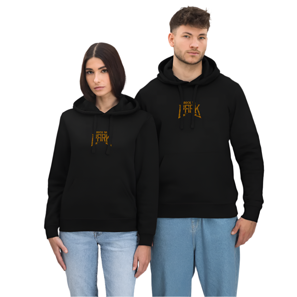Burning Skull - Unisex Organic Hoodie - Schwarz
