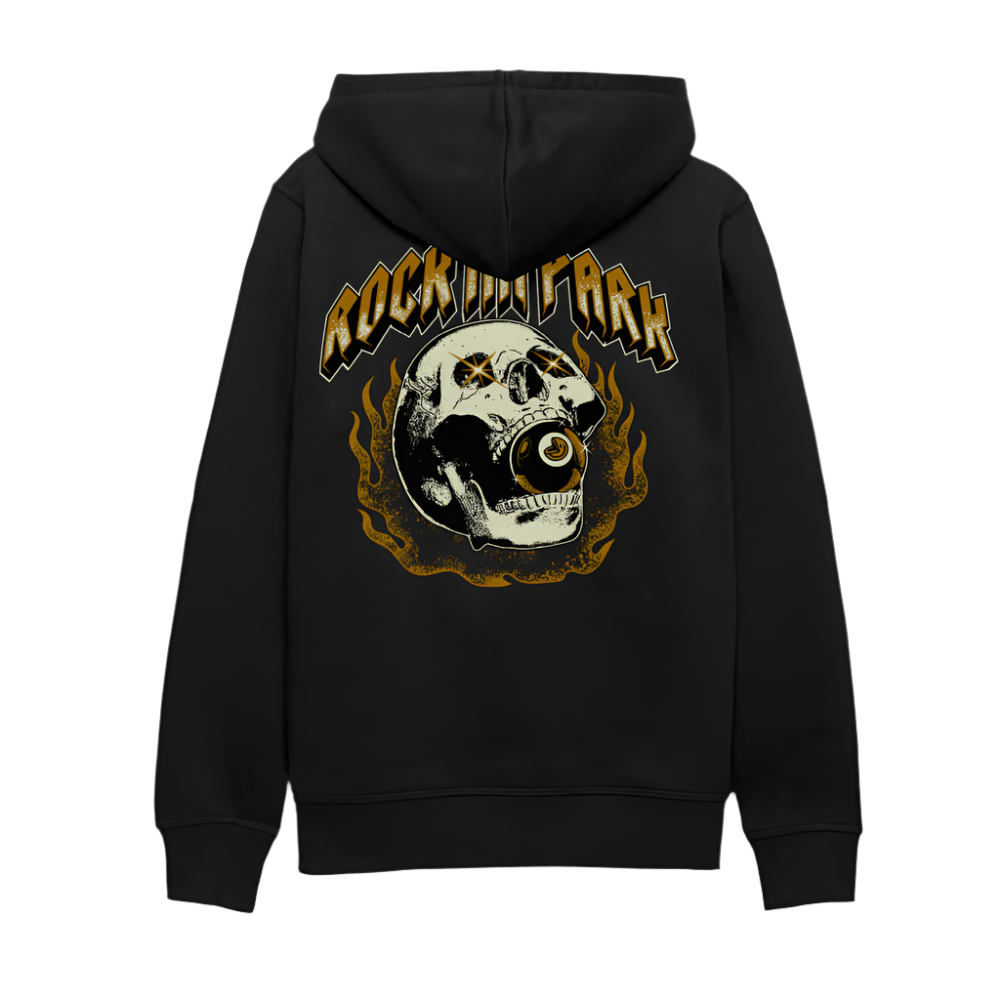 Burning Skull - Unisex Organic Hoodie - Schwarz