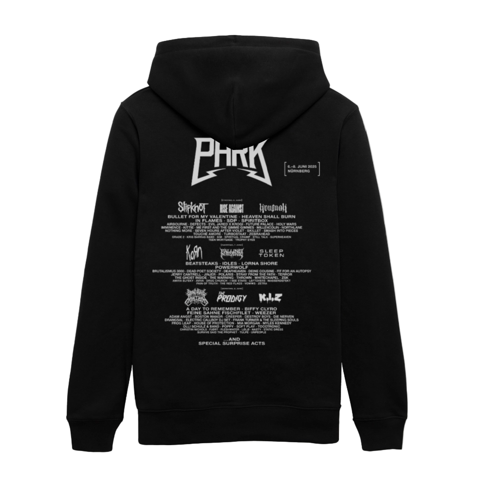 College - Unisex Line Up Hoodie - Schwarz