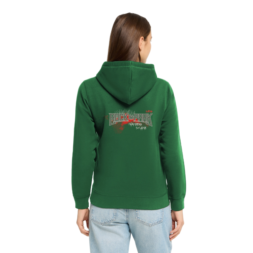 Green Rebelmas - Organic Unisex Hoodie - Flaschengrün