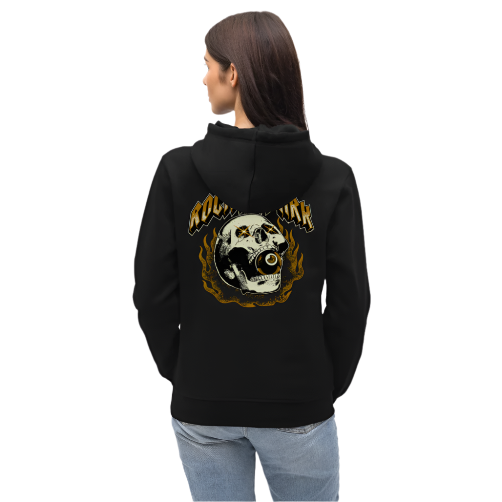 Burning Skull - Unisex Organic Hoodie - Schwarz