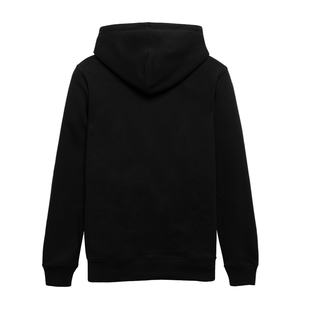 Essential Unisex Organic Hoodie - weißer Stick - Schwarz