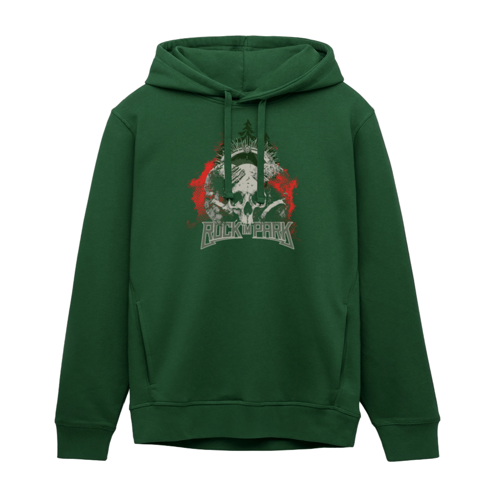 Green Rebelmas - Organic Unisex Hoodie - Flaschengrün