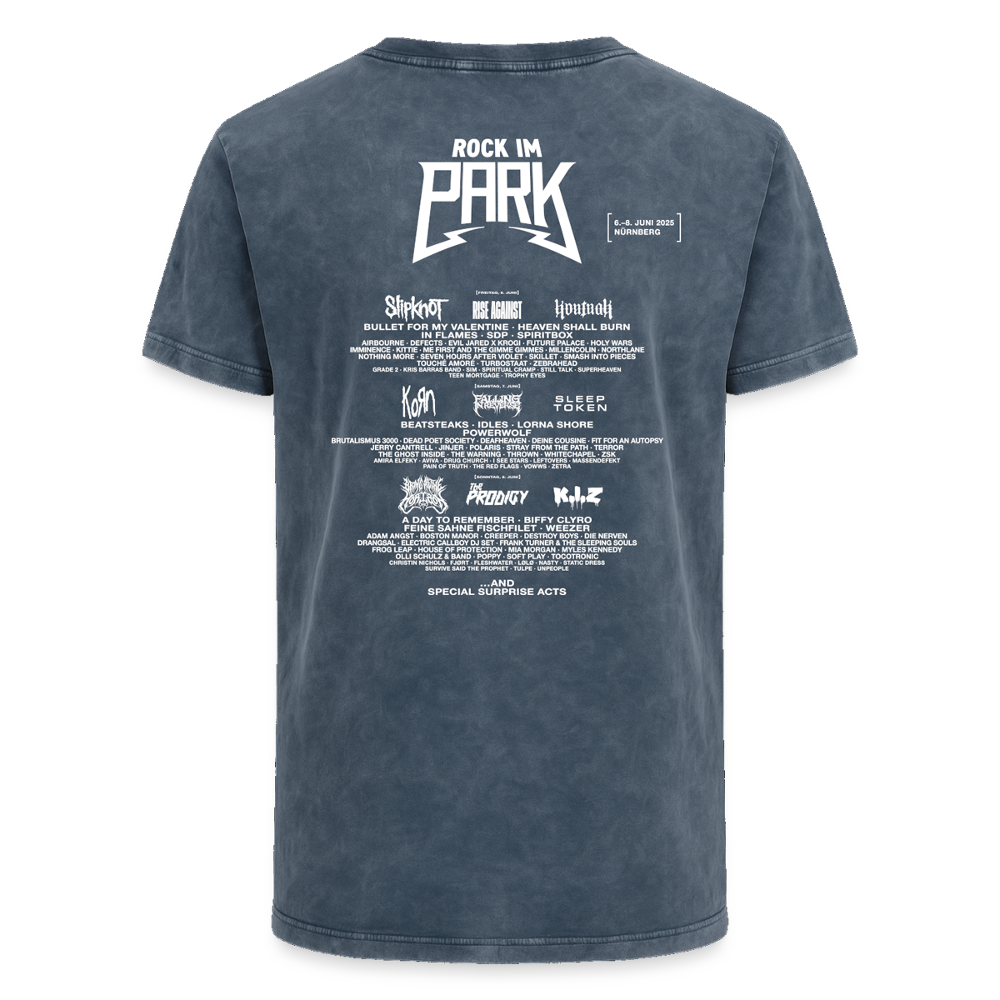 RIP25 In Metal We Trust - Unisex T-Shirt - Dip Dye Blau