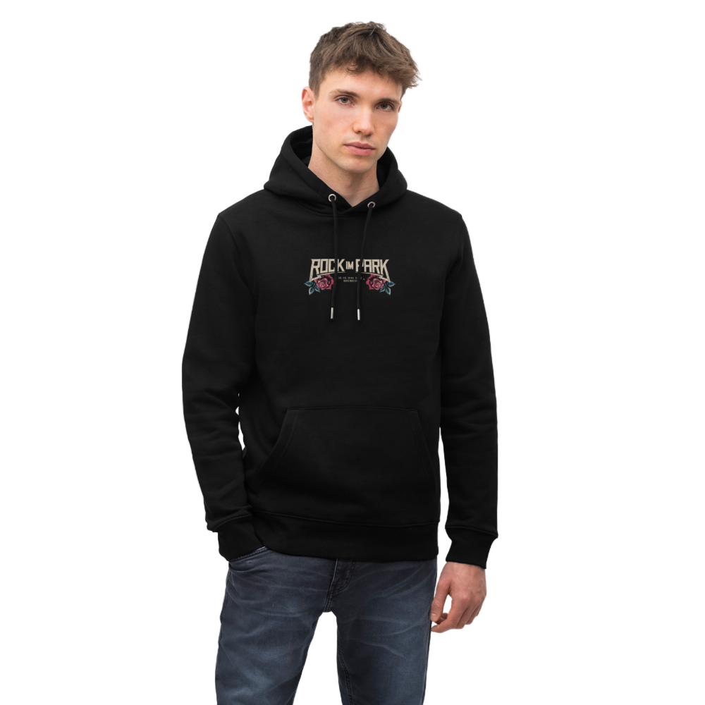 Scorpion N Roses - Unisex Organic Hoodie - Schwarz