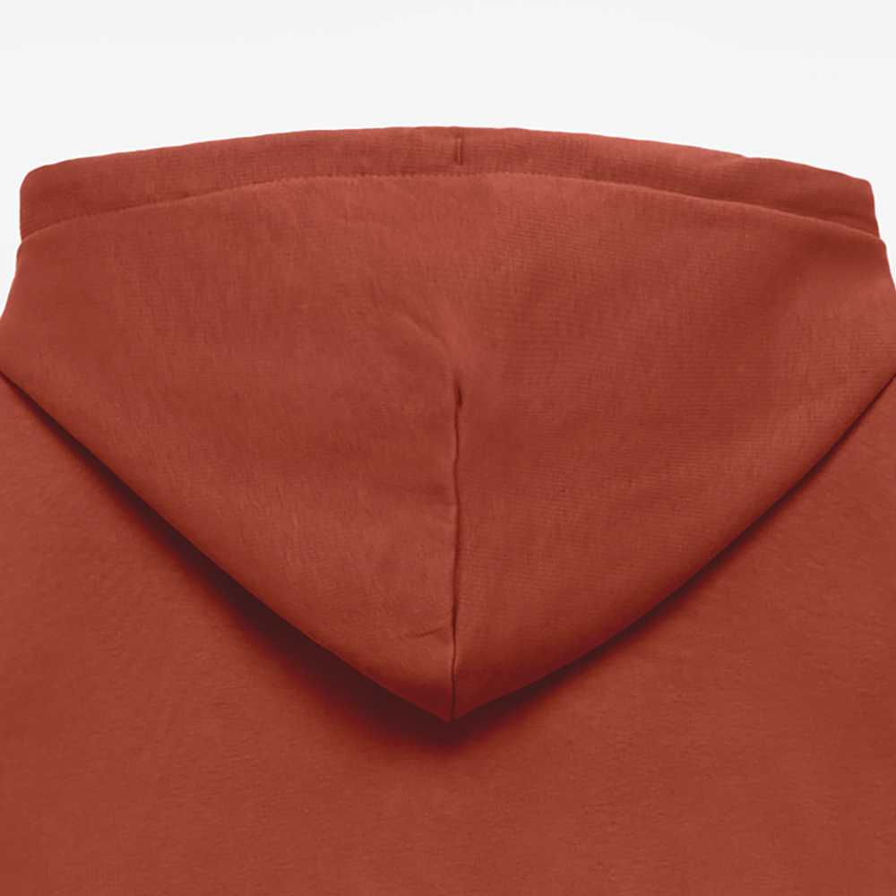 Essential Unisex Organic Hoodie - schwarzer Stick - Terrakotta