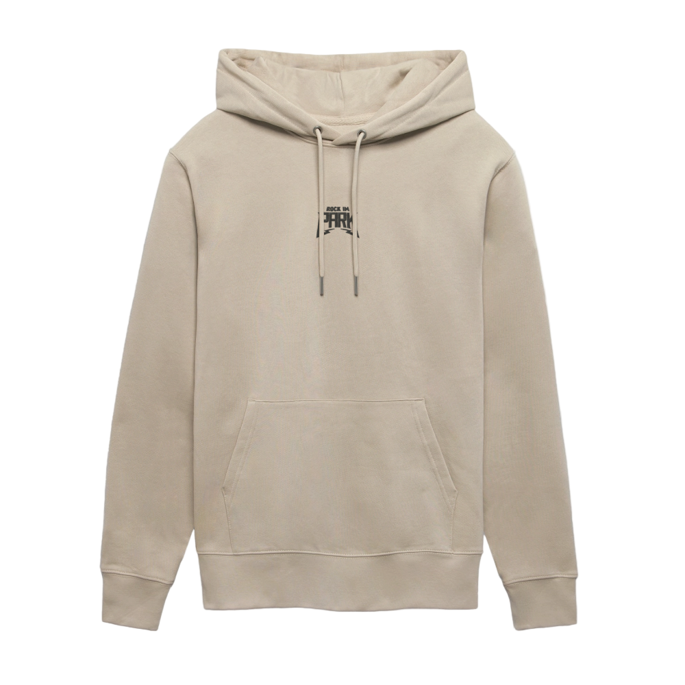 Essential Unisex Organic Hoodie - schwarzer Stick - Beige