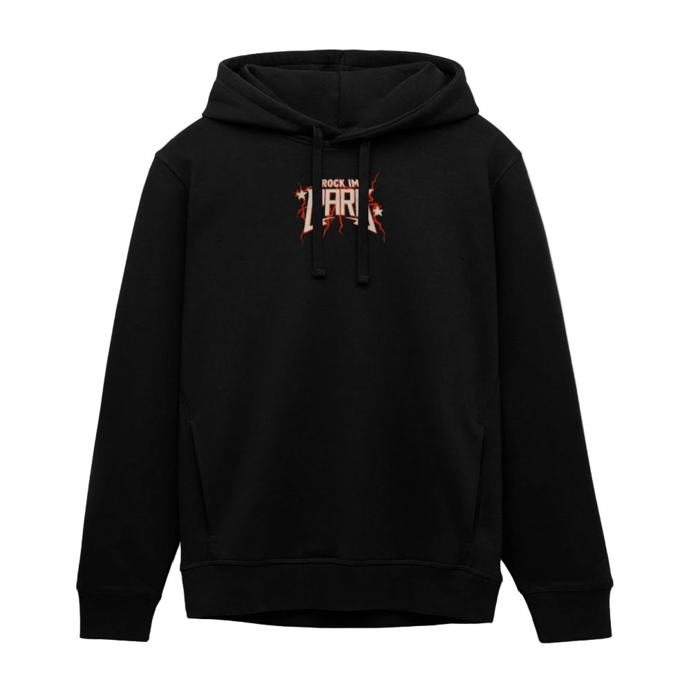 Inferno Skull - Organic Unisex Hoodie - Schwarz