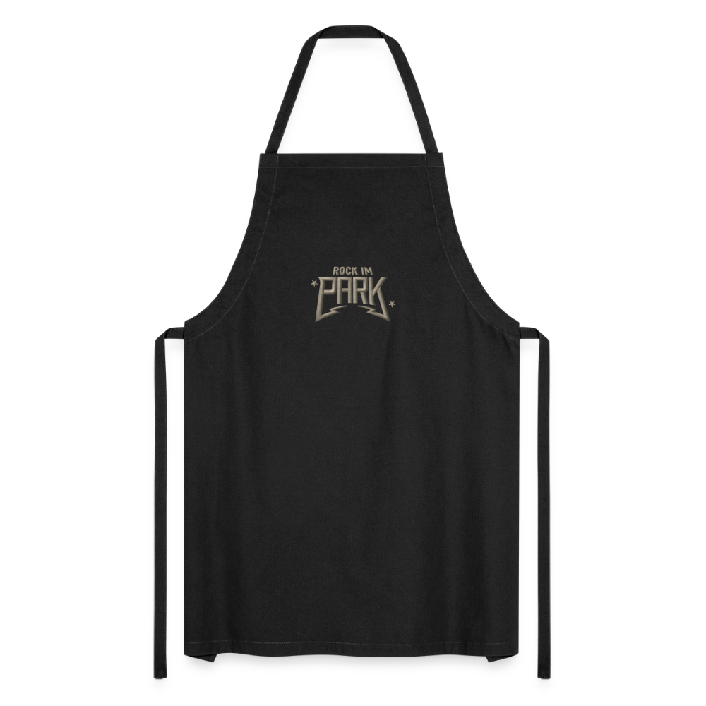 Rock Chef - Schürze mit beigem Stick - Schwarz