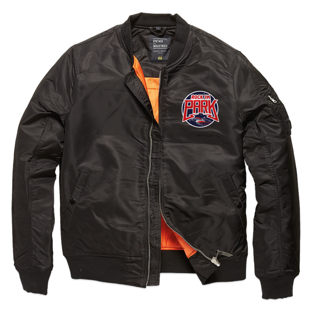 RIP25 Bomberjacke mit Patch - Schwarz