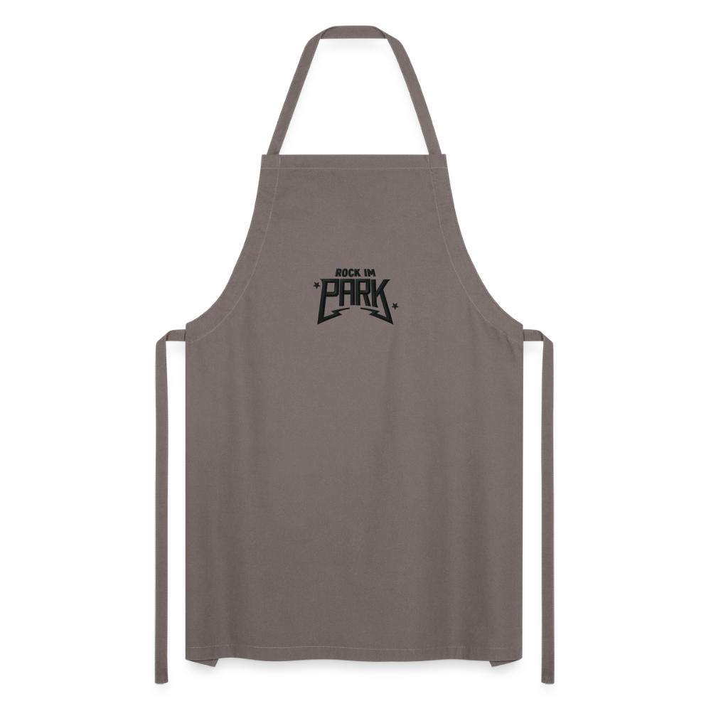 Rock Chef - Schürze mit schwarzem Stick - Grau