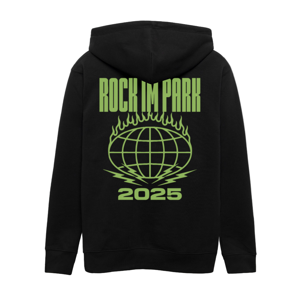 Burning Sphere Unisex Zipper - Schwarz