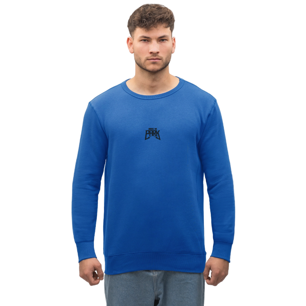 Essential Unisex Organic Sweatshirt - schwarzer Stick - Königsblau