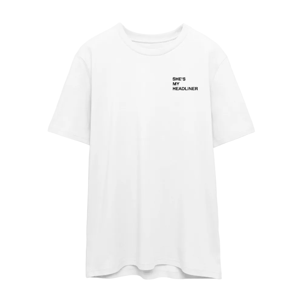 Kiss her in the moshpit - weißes Valentinstagsshirt - Weiß