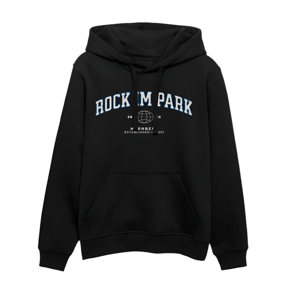 College - Unisex Line Up Hoodie - Schwarz