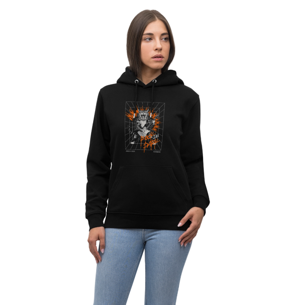 Metal Cat - Unisex Line Up Hoodie - Schwarz