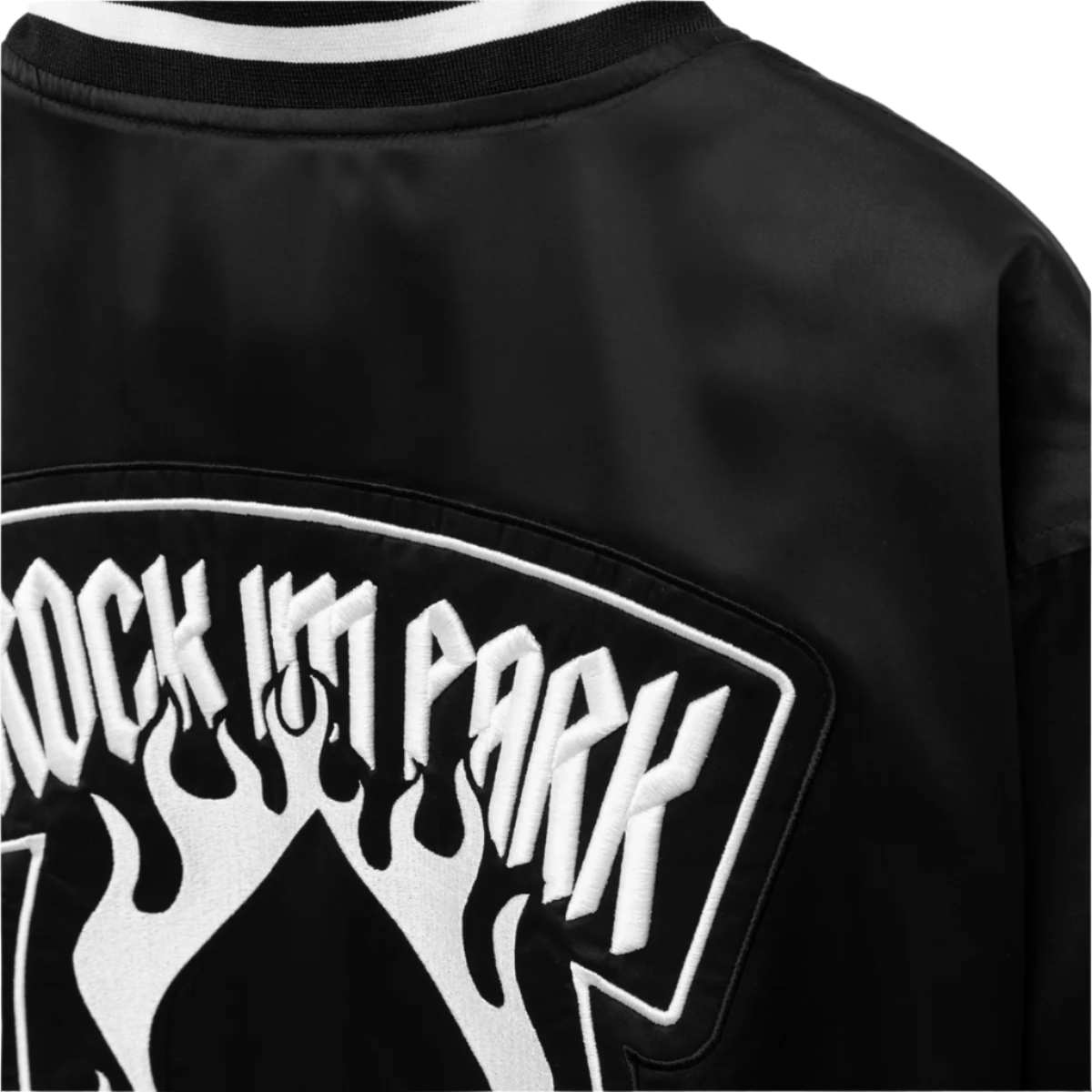 Essential satin jacket - with patches
