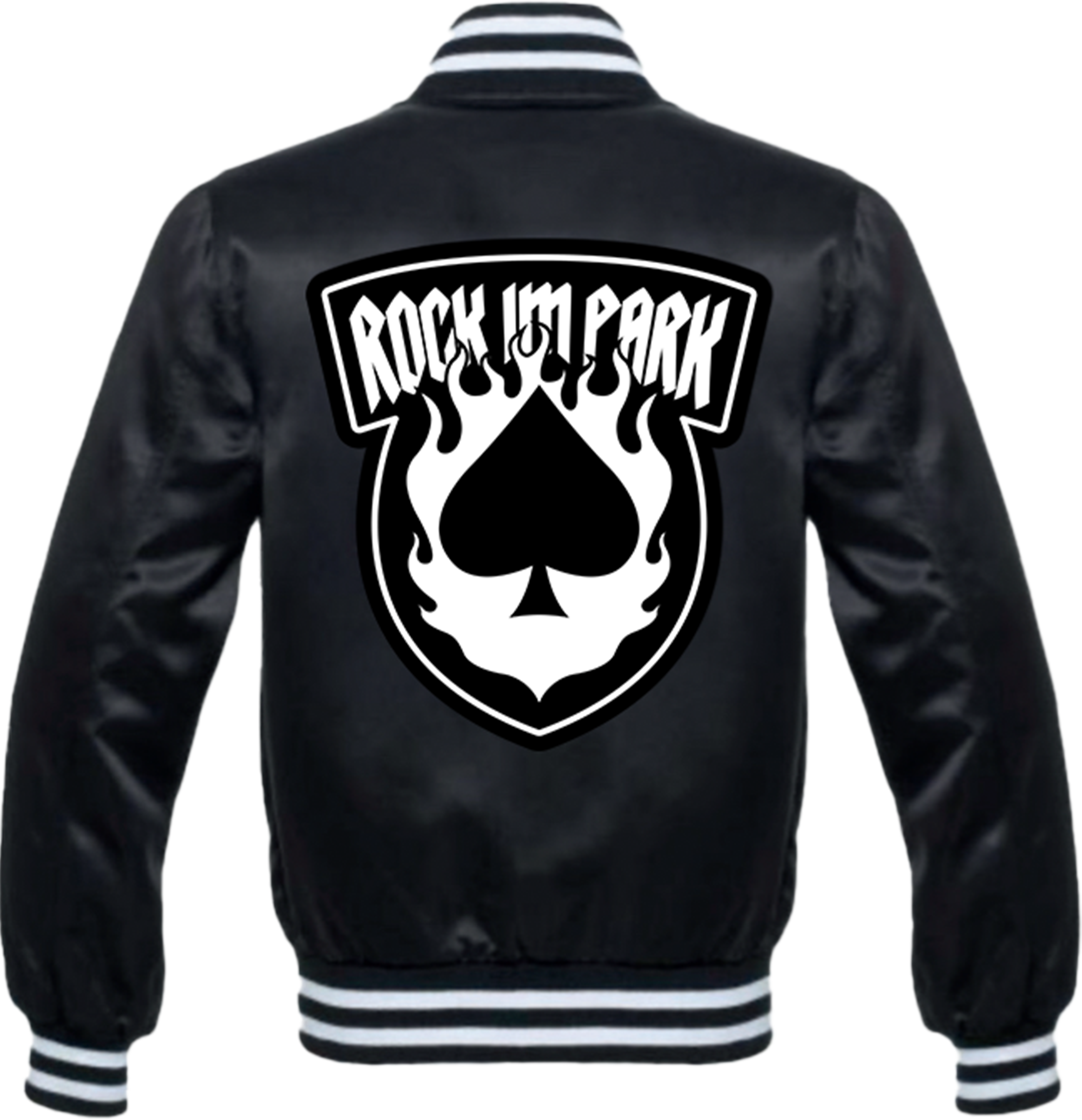 Essential satin jacket - with patches
