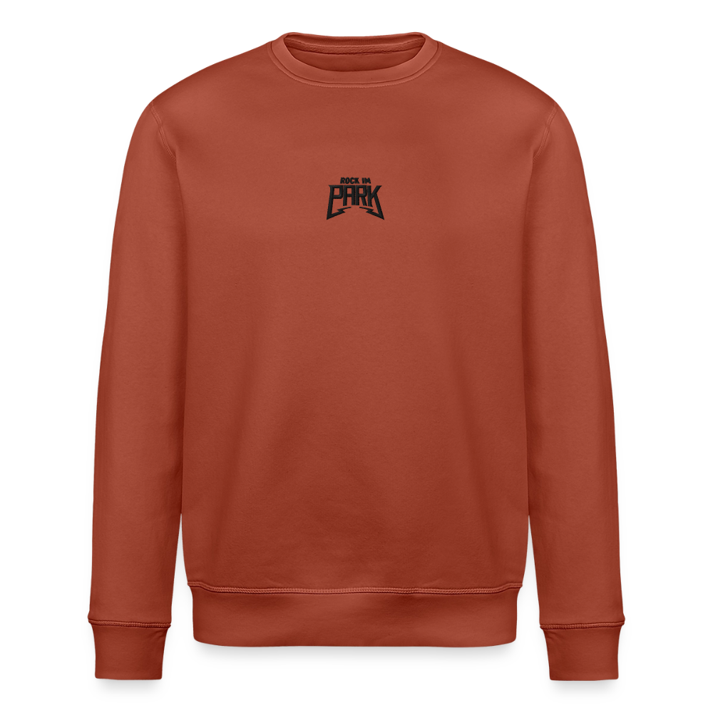 Essential Unisex Organic Sweatshirt - schwarzer Stick - Terrakotta