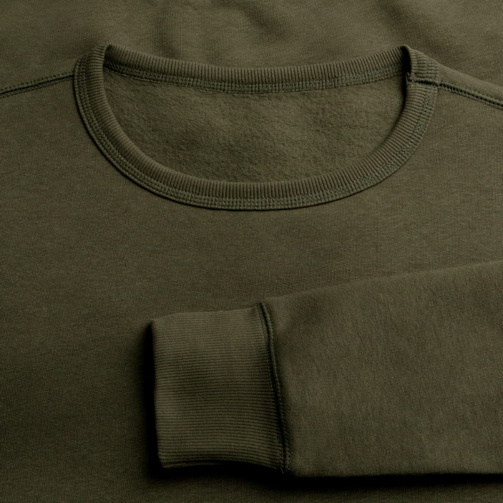 Essential Unisex Organic Sweatshirt - schwarzer Stick - Khaki