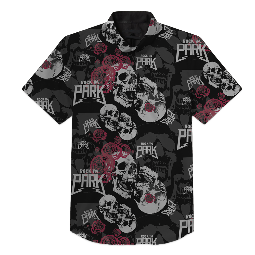 All over Rock im Park - Hawaiian Shirt - Schwarz