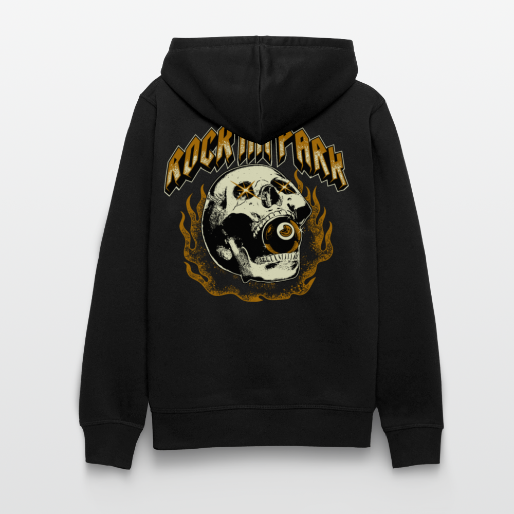 Burning Skull - Unisex Organic Hoodie - Schwarz