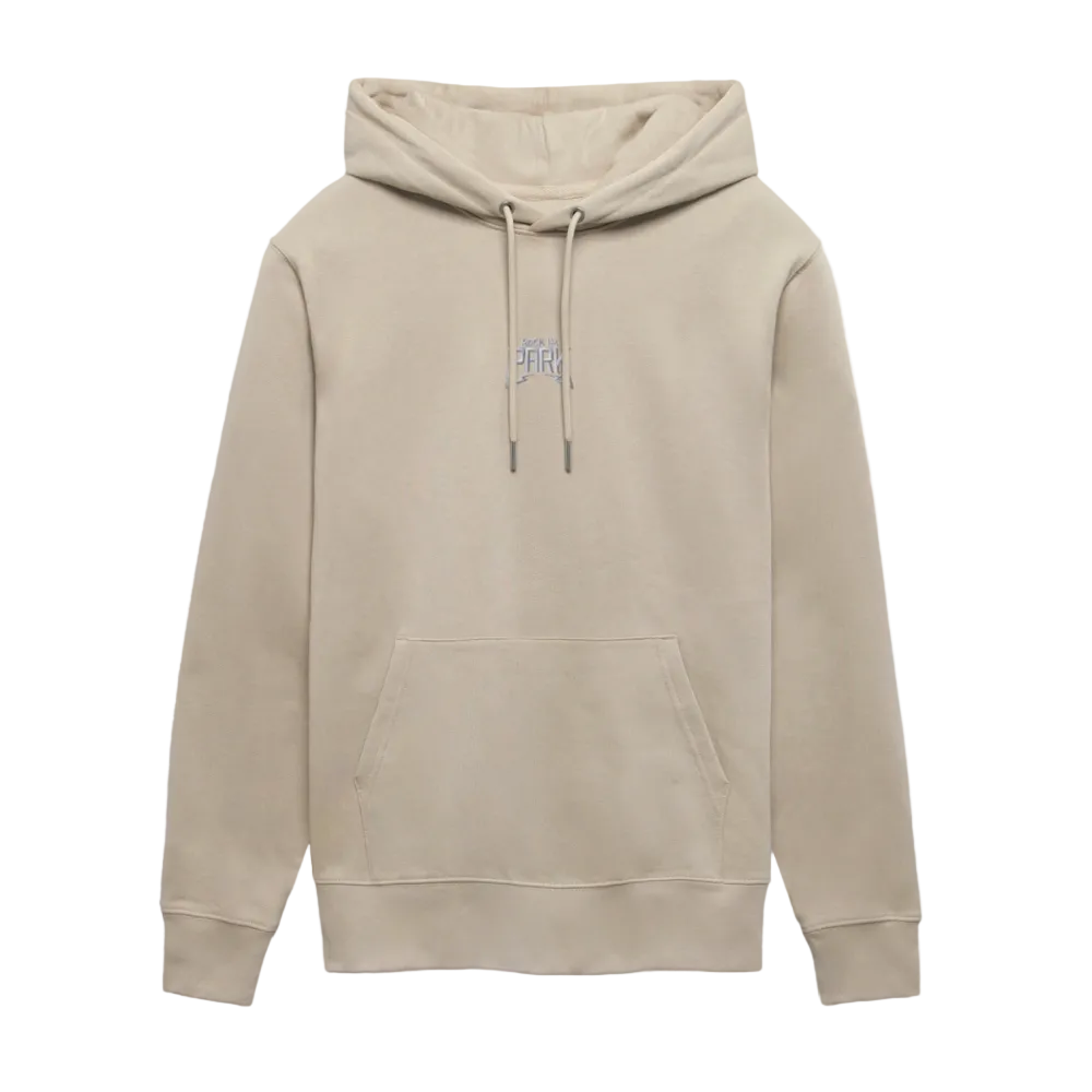 Essential Unisex Organic Hoodie - weißer Stick - Beige
