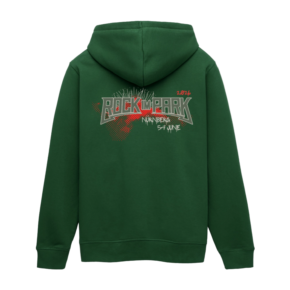 Green Rebelmas - Organic Unisex Hoodie - Flaschengrün