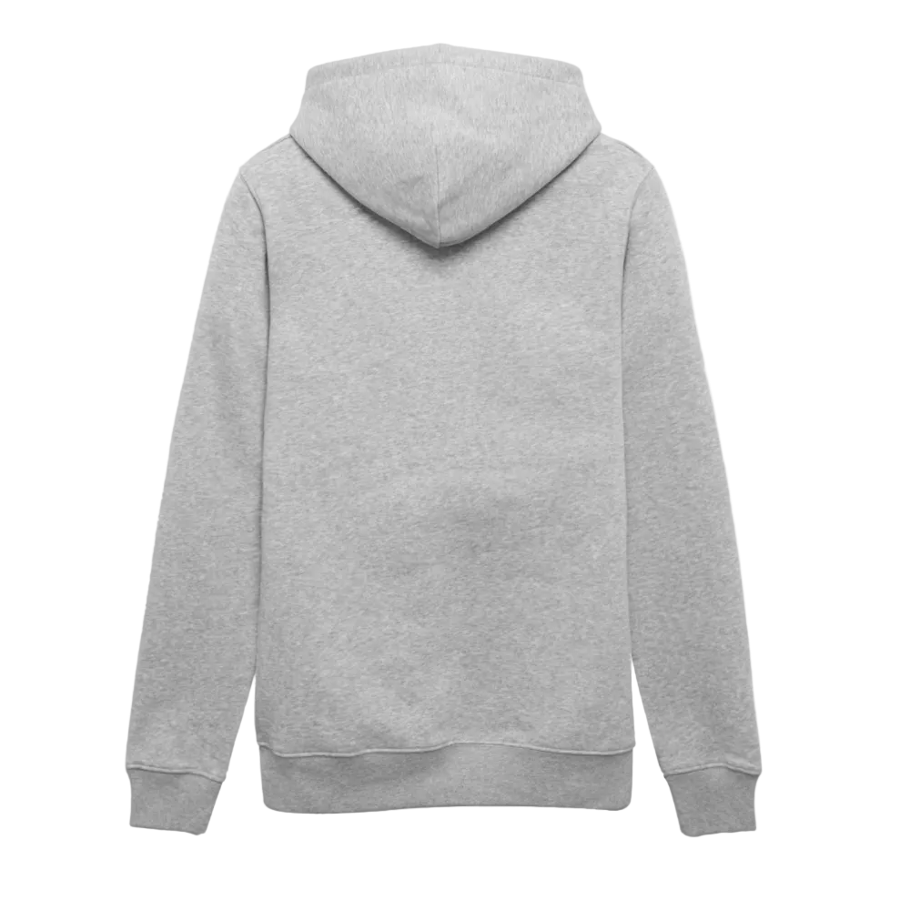 Essential Unisex Organic Hoodie - schwarzer Stick - Grau meliert