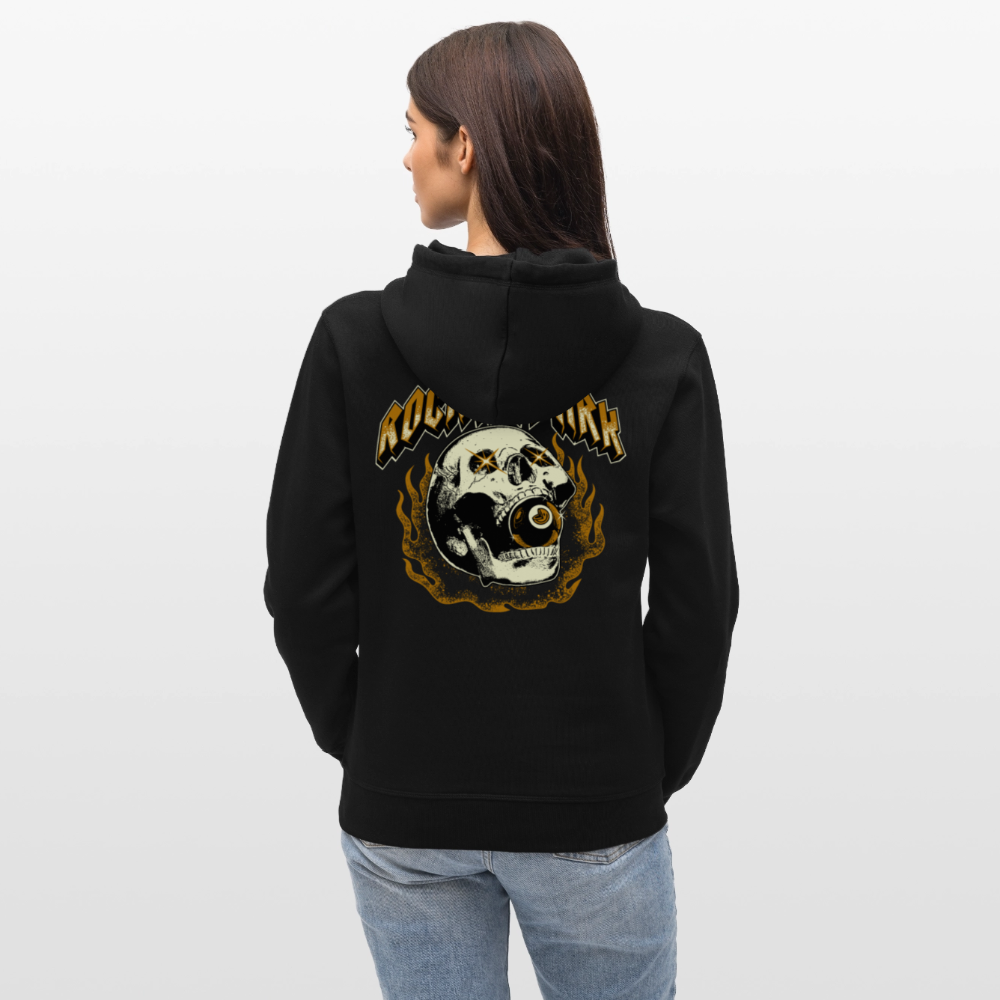 Burning Skull - Unisex Organic Hoodie - Schwarz