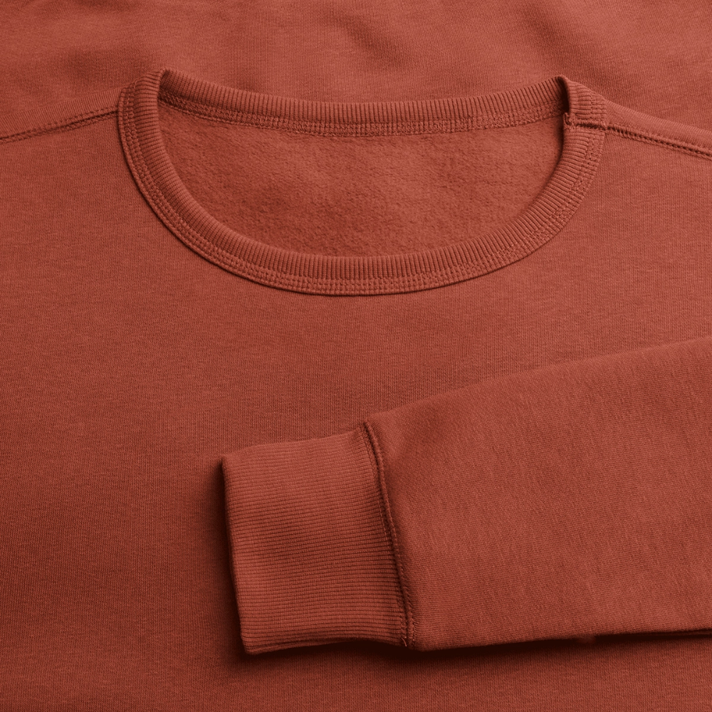 Essential Unisex Organic Sweatshirt - schwarzer Stick - Terrakotta