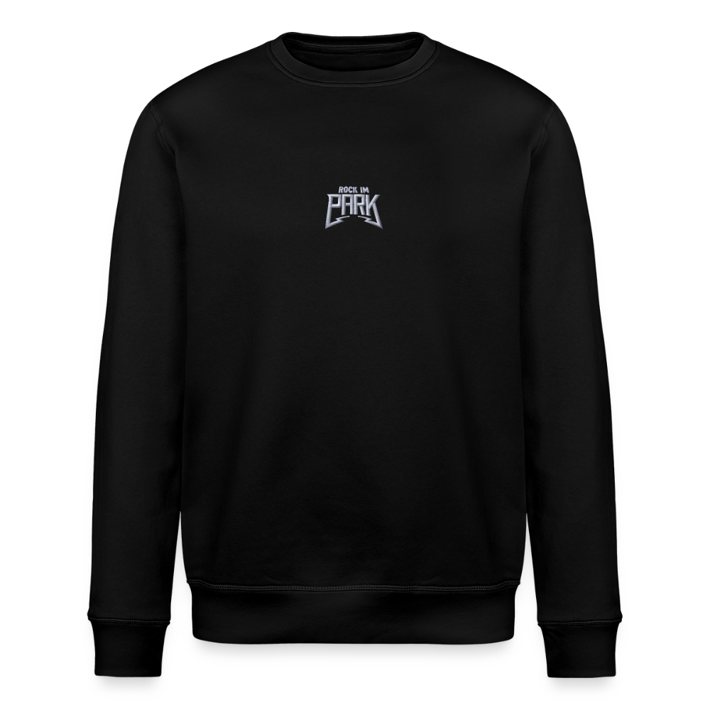 Essential Unisex Organic Sweatshirt - weißer Stick - Schwarz