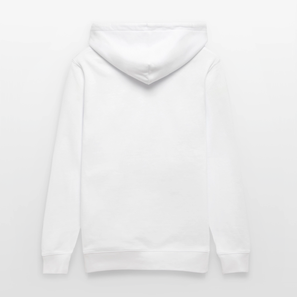 Essential Unisex Organic Hoodie - schwarzer Stick - Weiß