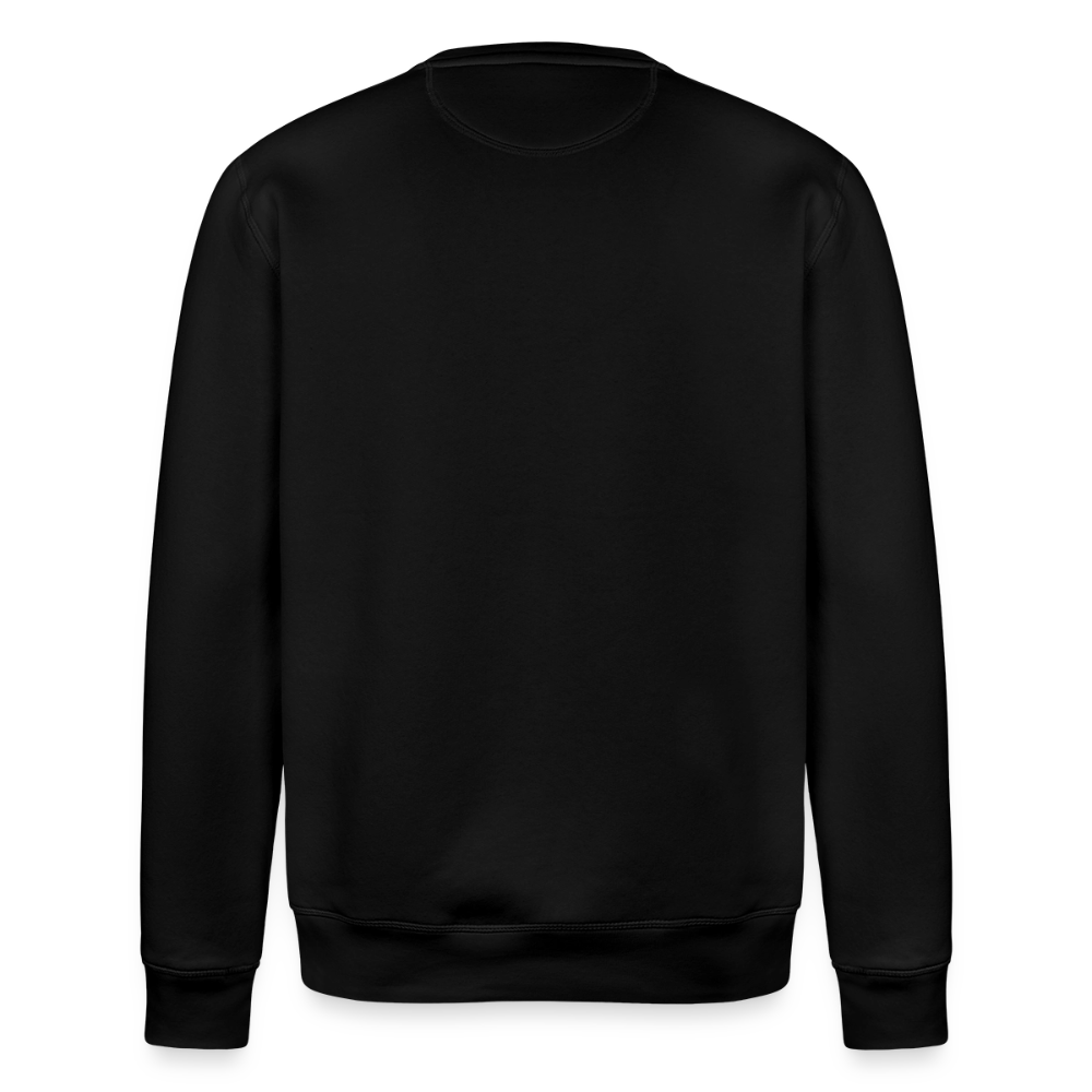 Essential Unisex Organic Sweatshirt - weißer Stick - Schwarz