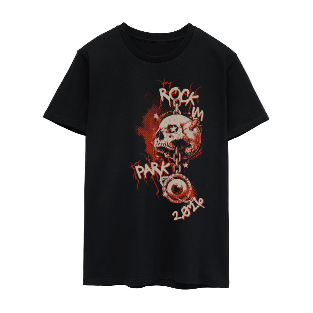 Inferno Skull - Unisex T-Shirt - Schwarz