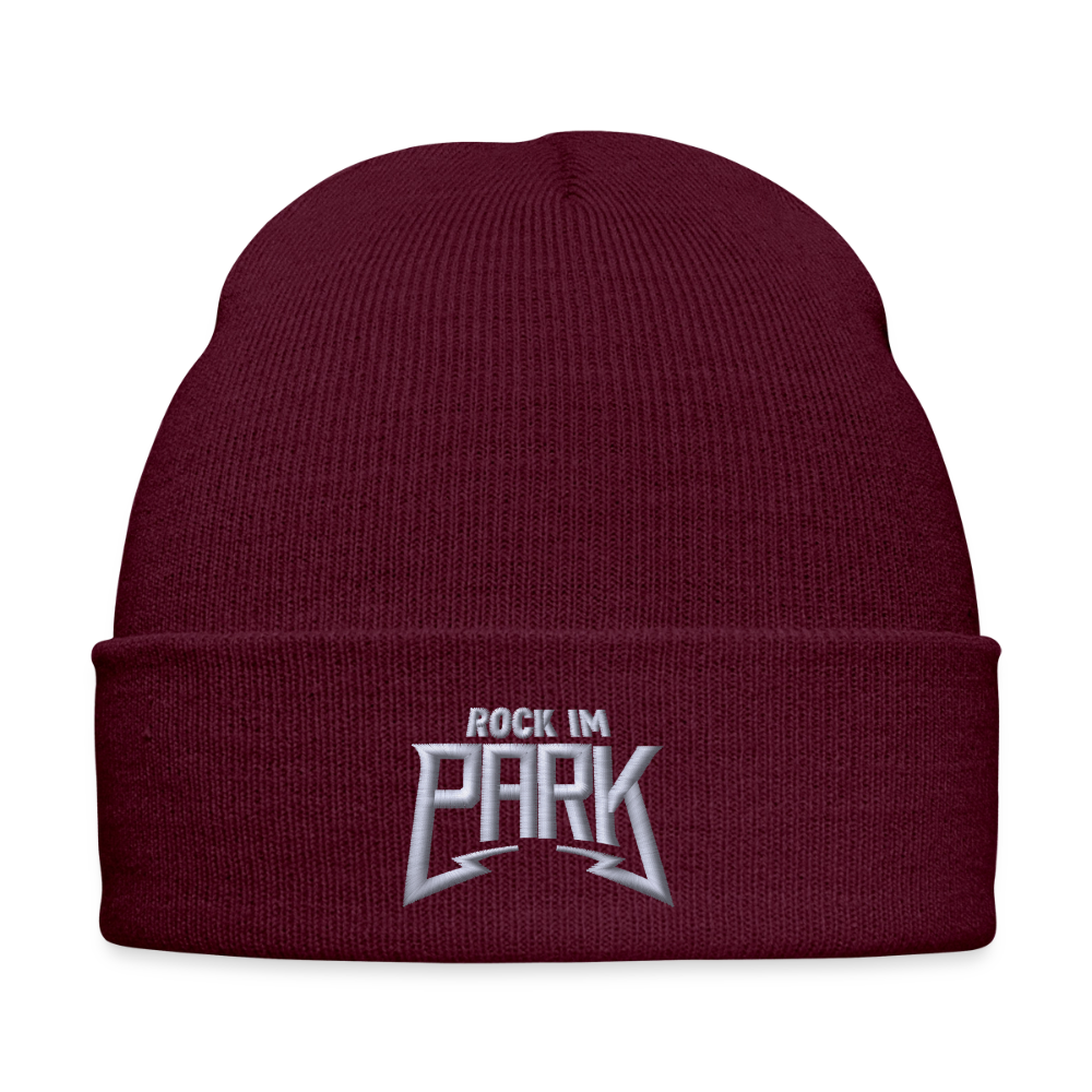 Essential Mütze - weißer Stick - Burgunderrot