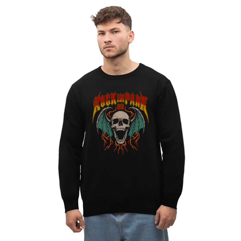 Bat Skull Classic Unisex Sweater - Schwarz