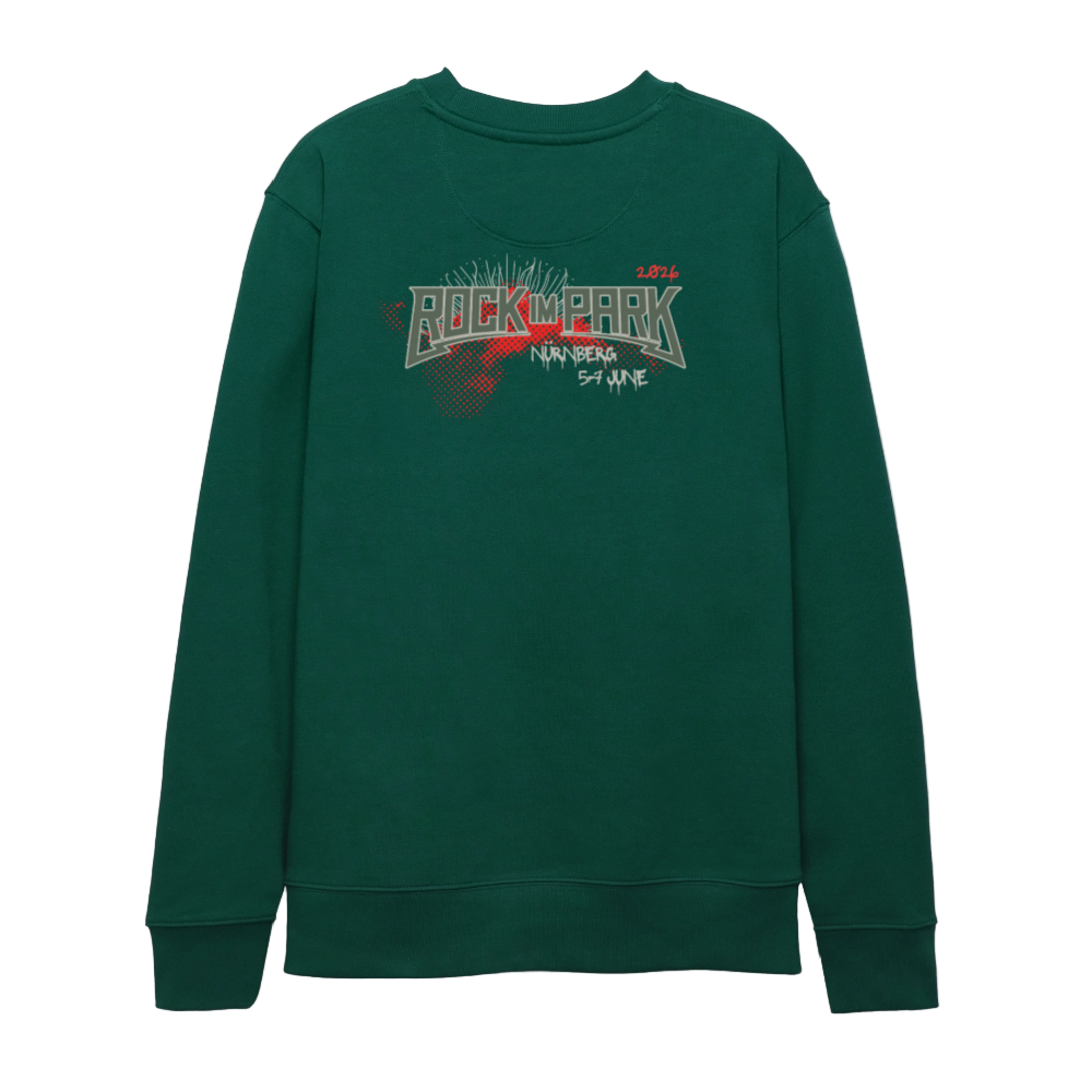 Green Rebelmas - Unisex Organic Sweatshirt - Forest