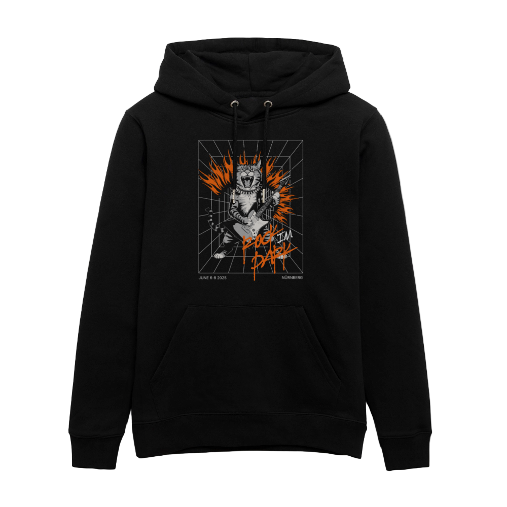 Metal Cat - Unisex Line Up Hoodie - Schwarz