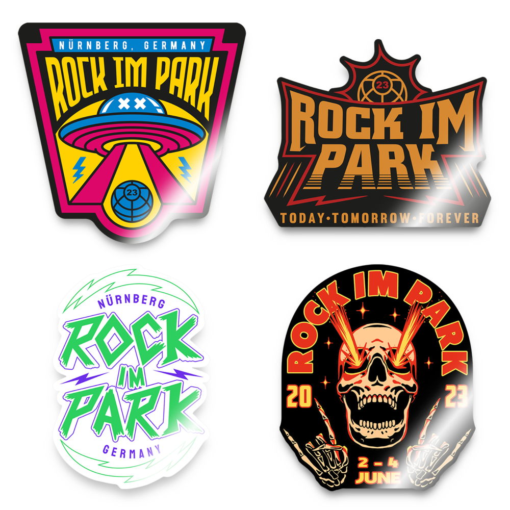 Sticker Set RiP - patterned